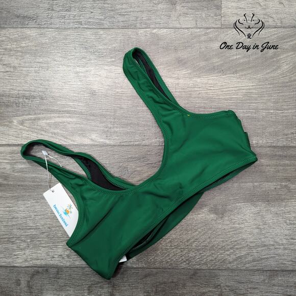 Beachsissi Cross Front Cropped Bikini Top Size M - Picture 4 of 4